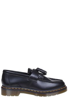 Dimensions: Heel: 3.5cm, Sole: 1.5cm 100% Calfskin Leather, 100% Rubber Made in United Kingdom Designer Model Number: 22209001 Designer Colour: BLACK Black Tassel Loafers With Rubber Sole And Flat Heel, Black Slip-on Tassel Loafers With Leather Footbed, Black Leather Footbed Slip-on Tassel Loafers, Classic Black Flat Tassel Loafers, Black Leather Tassel Loafers With Leather Footbed, Black Flat Tassel Loafers With Leather Sole, Black Casual Flat Tassel Loafers, Casual Black Flat Tassel Loafers, Black Flat Tassel Loafers With Brogue Detailing