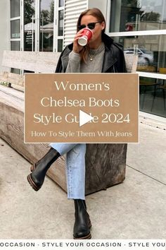 ✓ ✓ See our ultimate guide to wearing Chelsea boots for women in 2024. From black and brown to cream or beige...ese versatile boots complete dressy and casual outfits. Learn how to style chunky Chelsea boots with jeans for summer...ring...d work...d transition effortlessly into winter. travel essentials for kids, travel essentials airplane, travel essentials for women, packing tips for vaca..? Chelsea Boots Jeans, Style Chunky Chelsea Boots, How To Wear Chelsea Boots Women, What To Wear With Chelsea Boots, Brown Chelsea Boots Outfit, Chelsea Boots With Jeans, How To Style Chelsea Boots, Chelsea Boot Outfits Women