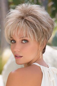 Roni by Noriko Wigs Noriko Wigs, Short Hair Haircuts, Short Hair Styles Easy, Short Wigs, Short Hair Styles Pixie