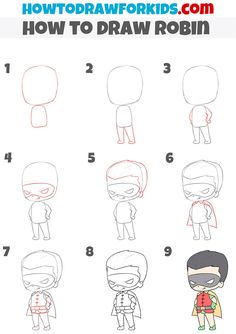 how to draw cartoon characters step by step with pictures for kids and easy instructions on how to draw them