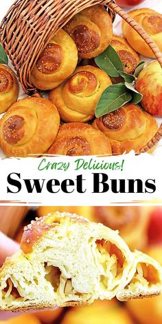 These Sweet Buns are super soft, moist, and great for fall. The grated apples make them moist and delicious, and the glaze on top is the perfect finishing touch.