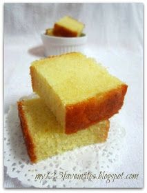 two slices of cake sitting on top of a white doily next to a small bowl