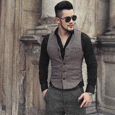 Men's Autumn/Winter Casual Plaid Blazer | ZORKET Fitted V-neck Winter Vest, Winter Workwear Slim Fit Vest, Fitted Casual Vest For Business, Fitted V-neck Vest For Winter, Casual Fitted Winter Vest, Casual Business Winter Vest, Casual Winter Vest For Business Casual, Winter Business Casual Vest, Classic Slim Fit Winter Vest