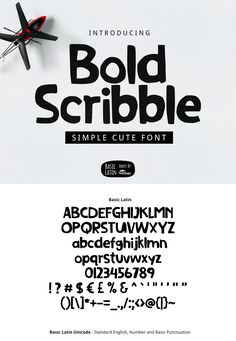 the bold font and numbers are used to create this unique type for any type of design