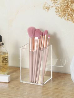 Clear  Collar  PMMA   Embellished   Beauty Tools Makeup Display, Makeup Organizers, Latest Makeup, Makeup Tool, Cosmetic Organizer, It Cosmetics Brushes, Cosmetic Storage