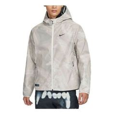 Nike Storm-FIT Running Division Running Jacket 'Grey White' FB8551-030 Running Jacket, Gray Jacket, Nike Jacket, Division, Grey And White, Running, Nike, Grey, White