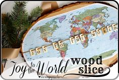 Raising Up Rubies- Blog Craft Shelves, Map Projects, Funky Junk Interiors, Sewing Machine Cover, Map Globe, Craft Night, Joy To The World, Winter Crafts, Wood Slices