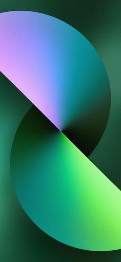 an abstract background with green, blue and pink shapes on the bottom right side of the image