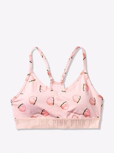 Pink Outfits Victoria Secret, Printed Sports Bra, Tumblr Outfits, Pink Sports Bra, Sporty Outfits, Pink Outfits, Lingerie Collection, Teen Fashion Outfits