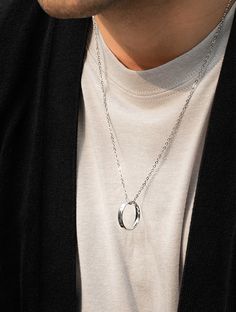 Help provide clean water to communities around the world 💦 The Water Heritage Pendant Necklace is a perfect blend of our Heritage Ring and our diamond cut Cable Chain. Now available in 3 lengths and your choice of chain material. 18inch and 24inch Stainless Steel Chains are available NOW. 22inch Sterling Silver is available for pre-order only. -10% of the proceeds provides clean water, hygiene and sanitation education to those in need, all over the world. See Your Impact for more information. F Men’s Pendant Necklace, M Ring, Ring Necklace Men, Pop Jewelry, Streetwear Jewelry, Ring Holder Necklace, Mens Silver Jewelry, Bracelet Pack, Wedding Ring Necklaces