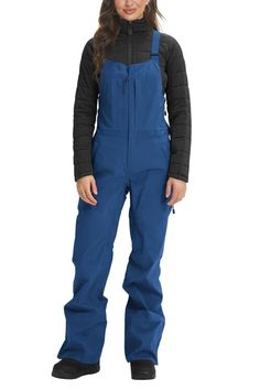 Waterproof Overalls, Backpacking Outfits, Overalls Winter, Ski Bibs, Winter Outdoor Activities, Go Skiing, Dream Closets, Ski Gear, Navy Jacket