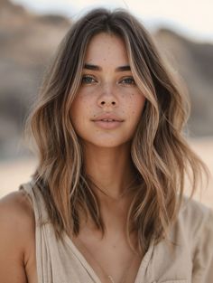 36 Stunning California Brunette Hairstyles to Inspire Your Next Look Colorbone Length Hair Cuts, Hair Colour Curly Hair, Rich Balayage, Deep Brunette, California Hair, Brunette Hairstyles