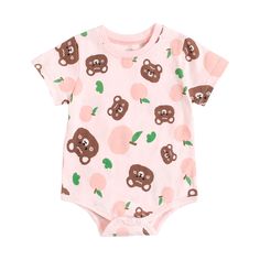 Keep your little one stylish and comfy in this adorable Baby Cartoon Bodysuit. Crafted with soft and breathable fabrics, it's a must-have for your child's wardrobe. With its vibrant designs, it will add a splash of color to any outfit! Introducing Lenny Lemons Baby Cartoon Bodysuit, the ideal choice for sunny adventures. Adorned with adorable cartoon prints, these bodysuits bring a smile to your baby girl's face. Crafted from breathable cotton, these short-sleeved bodysuits keep your baby comfy Baby Girl Fashion Summer, Baby Clothes Country, Toddler Jumpsuit, Baby Girl Clothes Winter, Winter Outfits For Girls, Baby Swimwear, Cool Baby