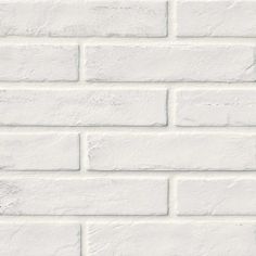 MSI - Brickstone 2 in. x 10 in. Porcelain Tile - White White Brick Tile, White Brick Tiles, Rustic Brick Wall, Brick Backsplash Kitchen, Creative Beds, White Porcelain Tile, Brick Look Tile, Residential Flooring, Backsplash Panels