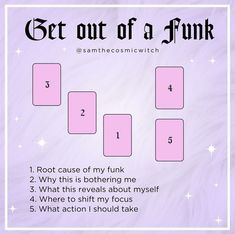 a pink card game with the words get out of a punk on it and four squares