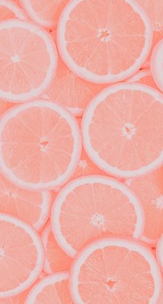 pink grapefruit slices arranged in a pattern