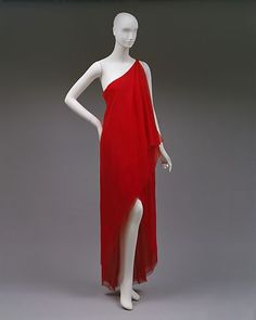 Fashion 1970s, Night Dresses, Designer Evening Dresses, Casual Styles, Costume Institute, فستان سهرة, Red Dresses