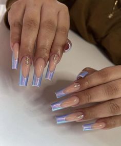 Chrome Nails French Tip, Bad B Nails, Full Set Nails, Acrylic Full Set, Chrome French Tip, Nails 2016, Mani Pedi Ideas, Set Nails, Pedi Ideas