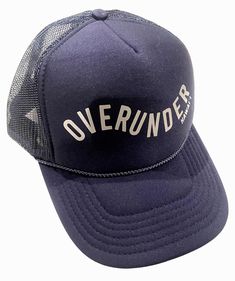 Get yourself some sun protection while at the beach with our new Over Under trucker hats. Fun Visor Trucker Hat For Beach, Beach Mesh Trucker Hat, Novelty Trucker Hat For Beach, Novelty Summer Beach Trucker Hat, Novelty Trucker Hat For Beach, One Size Fits Most, Sun Protection, Trucker Hat, Hats