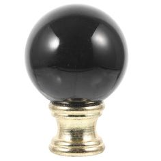 a black and gold door knob on a white background