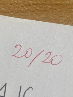 a piece of paper with the year 2010 written on it