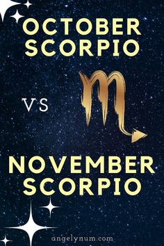 the zodiac sign for scorpio and november scorpion