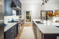 the kitchen is clean and ready for us to use in its new owner's home