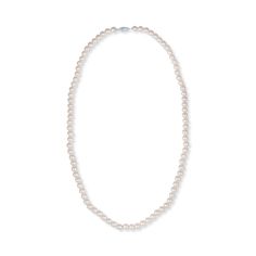 Introducing our stunning Freshwater Pearl Necklace, featuring luminous 6mm pearls that will add elegance and sophistication to any outfit. These freshwater pearls are carefully selected for their lustrous surfaces, smooth textures, and consistent size, ensuring that each necklace is of the highest quality. The pearls have a beautiful ivory-white hue that adds a touch of classic elegance to the piece. Pearl Diameter: 6mm 14K Clasp