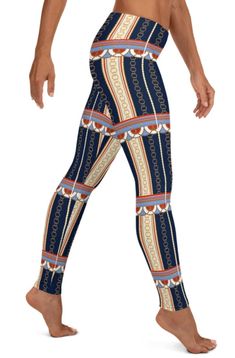 Give your outfit or costume the perfect finishing touch with Fancy Flair Leggings! This mid-waisted legging is detailed with a unique print for a flattering look and comfortable feel! Cut from ultra-soft fabric woven with four-way stretch for a flexible fit that retains its shape. Always polished, this fabric resists wrinkles, wicks moisture, and dries quickly! Have some fun with these leggings!  We did our best to make this garment really unique, very comfortable and of the best quality. The print is completely embedded in the material and looks really good! * Fabric: 82% polyester, 18% spandex * Fabric weight: 6.78 oz/yd² (230 g/m²) (weight may vary by 5%) * 38-40 UPF * Made of a microfiber yarn, which makes the item smooth and comfortable * Four-way stretch fabric that stretches and rec Flair Leggings, Look Halloween, Halloween Steampunk, Steampunk Party, Party Bottoms, Cozy Wear, Neo Victorian, Party Look, Womens Leggings