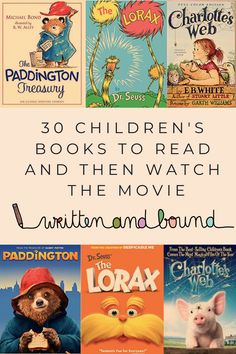 children's books to read and then watch the movie