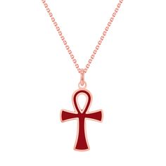 Love innovation? Looking for the new trend? Pome Jewelry is bringing renowned jewelers and enamelists together to create stunning and everlasting jewelry. We've taken fine jewelry and combined it with the art of enamel to produce eye popping pieces, adding much needed flavor to the traditional ways of jewelry. What are you waiting for? Differentiate yourself with this one of kind Ankh Cross! The Ankh is an ancient Egyptian symbol of "life" or "breath of life" and is meant to show mortal life and Ancient Egyptian Symbols, The Ankh, Ankh Cross, Symbol Of Life, Breath Of Life, Egyptian Symbols, Life Symbol, Rose Gold Pendant, Yellow Gold Pendants