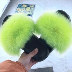 Available in Red, White, Orange, Blue, Khaki, Pink Purple, Green, Grey, and Black Flat Slides Faux Fur Fluffy Sandals, Slipper Shoes Women, Faux Fur Slides, Fur Shoes, Soft Slippers, Slide Slippers, Faux Fur Slippers, Summer Flip Flops, Summer Slippers