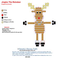 the reindeer is made out of circles and dots