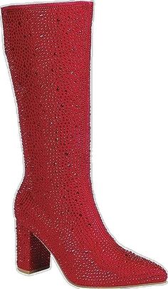 Red Knee High Boots, Sequin Boots, Gogo Boots, Winter Knit Hats, Red Boots, Ole Miss, Gameday Outfit, Boot Accessories, Mens Sandals