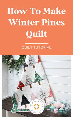 Try this Easy Beginner Friendly Winter Pines Quilt Tutorial! This quilt is mighty pine! Piece a beginner-friendly Winter Pines Quilt using the Missouri Star pattern and cheery Twas fabrics by Riley Blake designer Jill Howarth. Winter Pines Quilt Pattern, At Home With Misty Doan, Jenny Doan Tutorials, Msqc Tutorials, Winter Pines, Jill Howarth, Missouri Star Quilt Company Tutorials, Missouri Star Quilt Tutorials