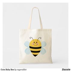 Cute Baby Bee Tote Bag Cute Tote Diaper Bag For Daily Use, Cute Daily Use Tote Diaper Bag, Cute Tote Diaper Bag, Cute Natural Color Bags For Everyday Use, Cute Personalized Bags For Everyday Use, Cute Rectangular Natural Color Bag, Cute Natural Rectangular Bags, Cute Rectangular Personalized Bags, Cute Personalized Rectangular Bag