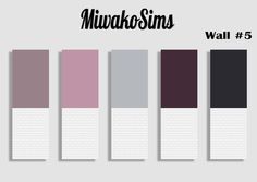 the color scheme for wallpapers in different colors and sizes, including black, white, pink, purple, gray