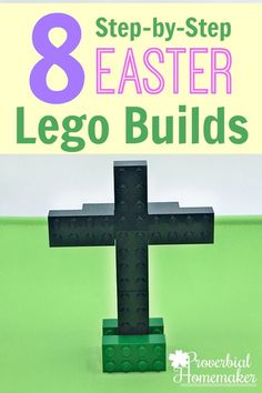 an easy lego craft project for kids to do with the easter eggs and other things