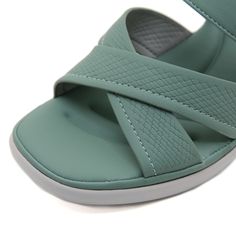 Elevate your style and comfort with our Siketu Tetra Cushioned Wedge Sandals. These dusty green sandals feature a cushioned wedge for all-day support, making them perfect for both casual and dressy occasions. Add a touch of sophistication to any outfit with the sleek design and comfortable fit. 2.36'' heel Slip-on PU upper Synthetic Arch support footbed™ Cushioned Insole™ Anti-skid rubber sole Green Leather Wedge Sandals For Vacation, Green Sandals With Ortholite Insole, Green Open Toe Sport Sandals With Arch Support, Green Cushioned Sport Sandals For Vacation, Green Sport Sandals With Cushioned Footbed For Vacation, Comfortable Green Sport Sandals With Arch Support, Green Sandals With Arch Support For Spring, Spring Green Sport Sandals With Arch Support, Green Sport Sandals With Arch Support For Spring