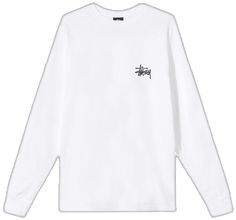 Classic Streetwear Tops For Spring, Classic Spring Streetwear Tops, Classic Tops For Spring Streetwear, Classic Long Sleeve Tops For Streetwear, Classic Long Sleeve Graphic Print Tops, Long Sleeve Spring Workwear T-shirt, Spring Long Sleeve Workwear T-shirt, Casual White Long Sleeve Top For Work, Classic Long Sleeve T-shirt For Spring