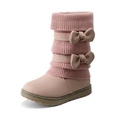 DREAM PAIRS Kids & kids fashion boots sweet and adorable design Size: 12 Little Kid.  Color: Pink.  Gender: female. Toddler Girl Boots, Girls Snow Boots, Warm Snow Boots, Winter Fashion Boots, Waterproof Snow Boots, Winter Shoes For Women, Warm Shoes, Warm Boots, Winter Snow Boots