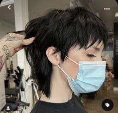 Short Mullet Hairstyles For Women, Mullets For Short Hair, 90s Shaggy Pixie, Hairstyles Mullet Short, Short Pixie Mullet Haircuts, Shaggy Faux Hawk, Short Layered Mullet Women, Short Mullet With Bangs Woman, Pixie Mullet Fine Hair