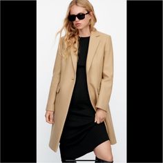 Gorgeous Zara Wool Coat. Nwt Pls Feel Free To Ask Any Questions Questions? Leave A Comment Below! Zara Wool Coat, Zara Australia, Fine Knit Sweater, Zara Coat, Zara Jacket, Camel Coat, Winter Trends, Zara Jackets, Zara Basic