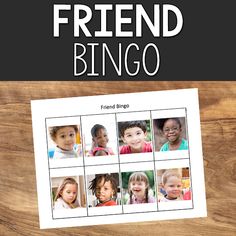 this is an image of a friend bingo game