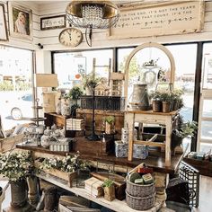 an old fashioned store with lots of items on display