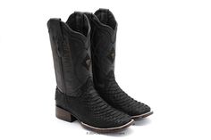 Mens Cowboy, Harness Boots, Leather Cowboy Boots, Cowboy Boot, Goodyear Welt, Black Matte, Work Boots, Easy Wear, Python