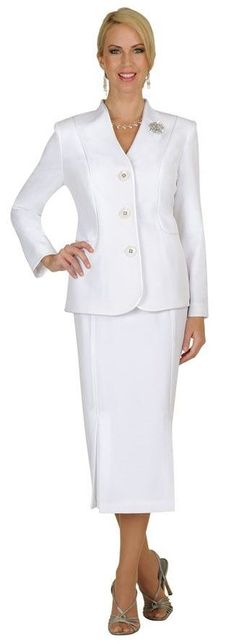 Ben Marc Classic (78098) Usher Suits, Women Church Suits, Womens Skirt Suits, Women Church, Plus Size Suits, Skirt Suits, Church Suits, Column Skirt, Collarless Jacket