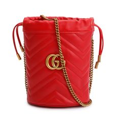 Gg Marmont Mini Bucket Bag, Gg Marmont Mini, Mini Bucket Bag, Mini Bucket Bags, Mini Bucket, Gg Marmont, Bucket Bag, Calf Skin, Gucci