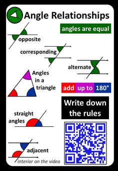 an image of angles that are equal to the other side of a triangle, with text below