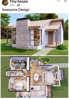 Sims Freeplay Houses, Sims 4 House Plans, Sims 4 House Building, A Small House, Tiny House Community, House Floor Design, Sims 4 House Design, Casas The Sims 4, Sims Building